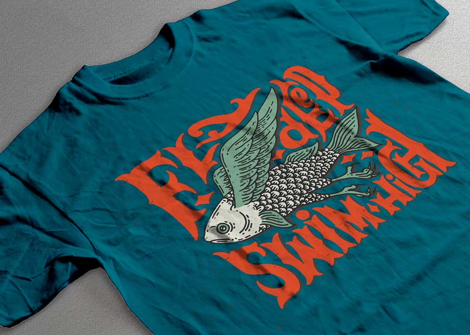 Screen-printed T-shirt